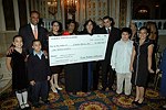 Donation check  at the Casita Maria  70th. Anniversary Fiesta  at the Plaza Hotel  on October 19, 2004 in Manhattan, N.Y. photo by Rob Rich copyright 2004 516-676-3939  robwayne1@aol.com