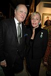 Mario Buatta and Rosalie Brinton  at the Society of Memorial Sloan-Kettering Cancer Center�s<br>16th Anniversary Preview Party <br>for The International Fine Art and Antique Dealers Show at the Seventh Regiment Armory on October 21, 2004 in Manhattan, N.Y. Photo by Rob Rich copyright 2004 516-676-3939<br>