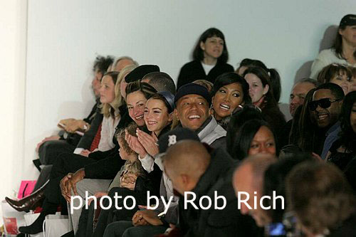 Lindsay Lohan, Russell Simmons, Kimora Lee Simmons