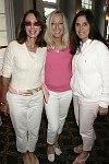 Paula Novick, Beth Varon, and Mona Davis at the Evelyn Lauder Breast Cancer Golf Tournament at Hampton Hills Golf Course in Westhamtpon on 8-5-04.<br>photo by Rob Rich copyright 2004 516-676-3939  robwayne1@aol.com