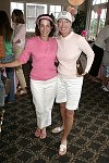 Linda Reinig and  Fern Fodiman at the Evelyn Lauder Breast Cancer Golf Tournament at Hampton Hills Golf Course in Westhamtpon on 8-5-04.<br>photo by Rob Rich copyright 2004 516-676-3939  robwayne1@aol.com