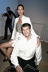 Carol Alt and Alexei Yashin  at the Lloyd Klein Fashion show at  Bryant Park in Manhattan, N.Y. on September 11, 2004.photo by Rob Rich copyright 2004<br>516-676-3939<br>robwayne1@aol.com