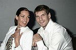 Carol Alt and Alexei Yashin  at the Lloyd Klein Fashion show at  Bryant Park in Manhattan, N.Y. on September 11, 2004.photo by Rob Rich copyright 2004<br>516-676-3939<br>robwayne1@aol.com
