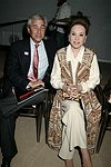 Robert Zimmerman and Cindy Adams at the Lloyd Klein Fashion show at  Bryant Park in Manhattan, N.Y. on September 11, 2004.photo by Rob Rich copyright 2004<br>516-676-3939<br>robwayne1@aol.com
