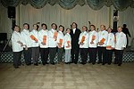 Chefs with Hermes Ties at the March of Dimes Gourmet Gala 2004 at the Pierre Hotel in Manhattan on October 18, 2004. photo by Rob Rich copyright 2004  516-676-3939 robwayne1@aol.com