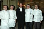 Bob Chavez  with chefs at the March of Dimes Gourmet Gala 2004 at the Pierre Hotel in Manhattan on October 18, 2004. photo by Rob Rich copyright 2004  516-676-3939 robwayne1@aol.com