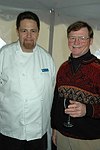 Michael Meehan and John Ross  at the Peconic Bay Winery 3rd. Annual Thanksgiving Barrell Tasting on 11-21-04 in Cutchogue, N.Y., honoring Larry Forgione and benefitting the NYIT Culinary Arts Program.<br>photo by Rob Rich copyright 2004 516-676-3939 robwayne1@aol.com