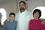 William, Richard, and Bernadette Dorazi from &quotAn American Place&quot at the Peconic Bay Winery 3rd. Annual Thanksgiving Barrell Tasting on 11-21-04 in Cutchogue, N.Y., honoring Larry Forgione and benefitting the NYIT Culinary Arts Program.<br>photo by Rob Rich copyright 2004 516-676-3939 robwayne1@aol.com