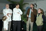 Larry Forgione, Michael Meehan, Paul and Ursula Lowerre  at the Peconic Bay Winery 3rd. Annual Thanksgiving Barrell Tasting on 11-21-04 in Cutchogue, N.Y., honoring Larry Forgione and benefitting the NYIT Culinary Arts Program.<br>photo by Rob Rich copyright 2004 516-676-3939 robwayne1@aol.com