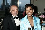 Ahmet Ertegun and Laysha  Ward from Target at the Pratt Legends Scholarship Benefit Gala Dinner at the Rainbow Room on 5-25-04<br>photo by Rob Rich copyright 2004<br>516-676-3939<br>robwayne1@aol.com